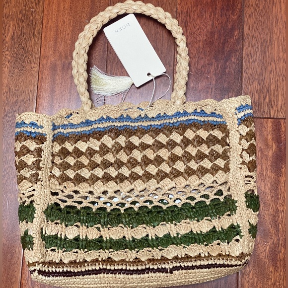 NWT Doen Orla Bag in Multicolor Raffia - Picture 3 of 8